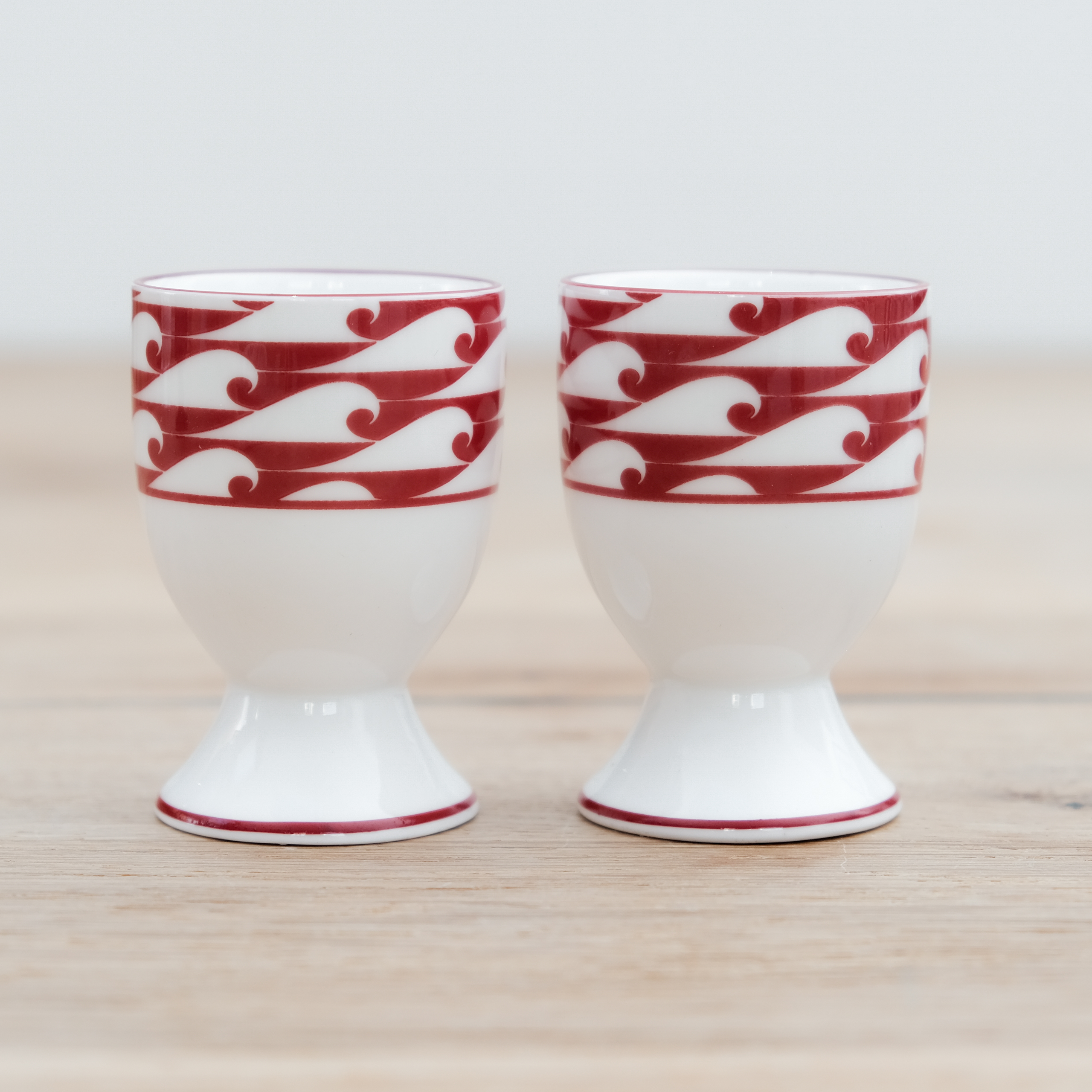 waves egg cups ocean shark bite