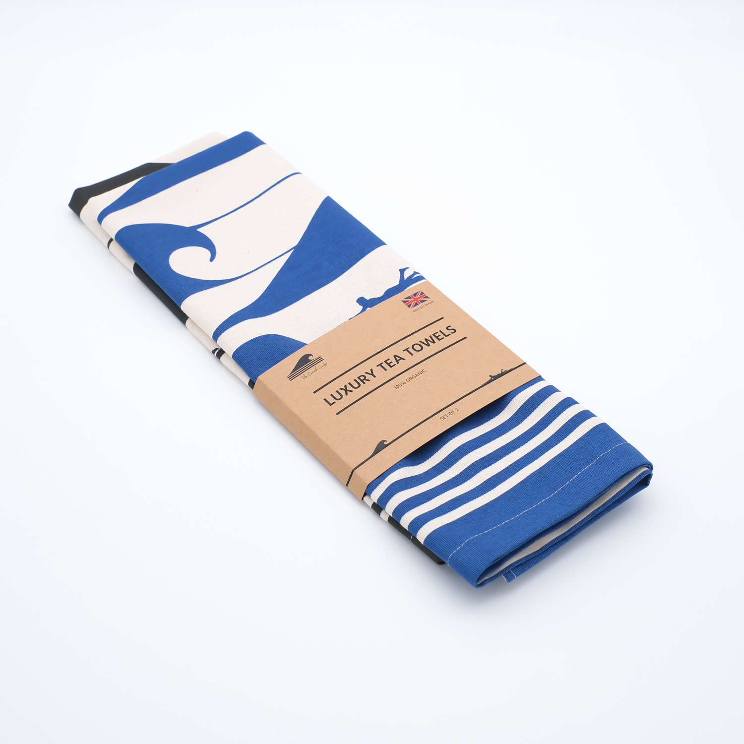 Luxury Organic Tea Towels The Cornish Surfer