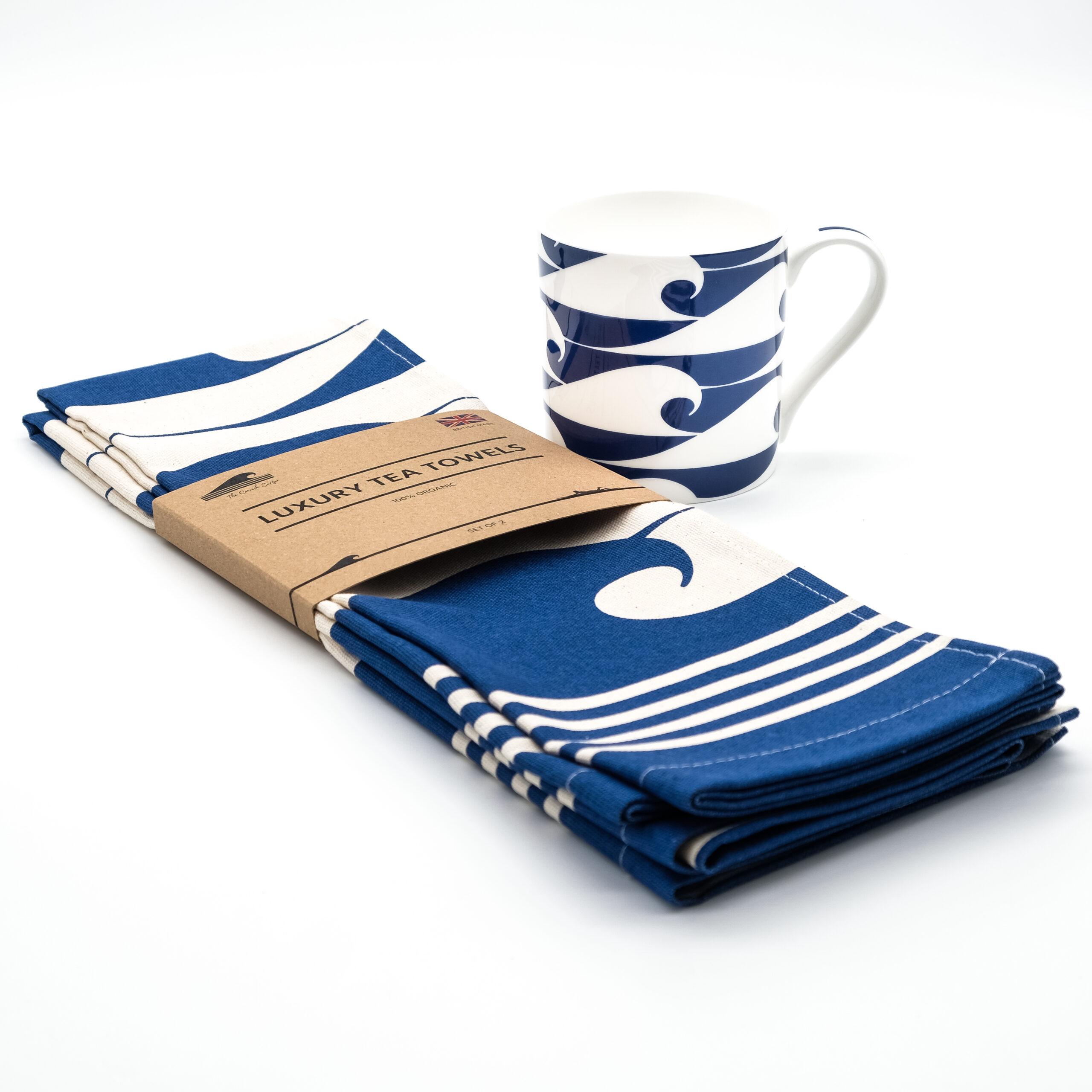 Tea Towel & Mug Set From The Cornish Surfer