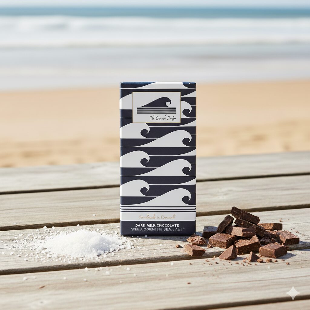 Premium Cornish Sea Salt Chocolate Bar – Dark Milk