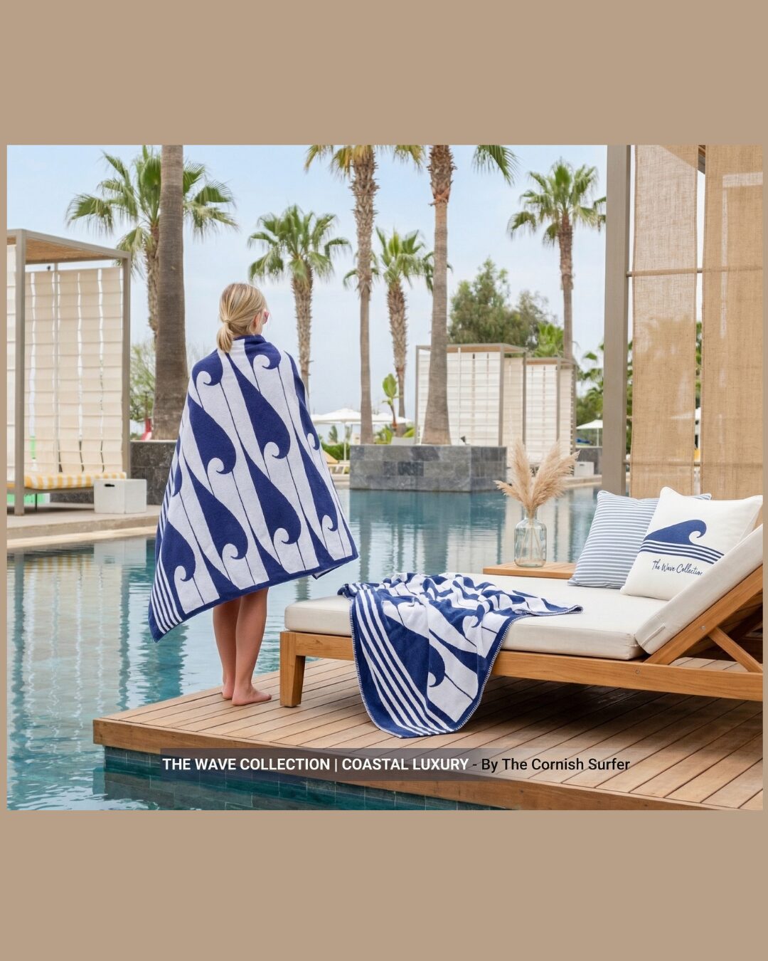 Coastal beach Towel by The Cornish Surfer