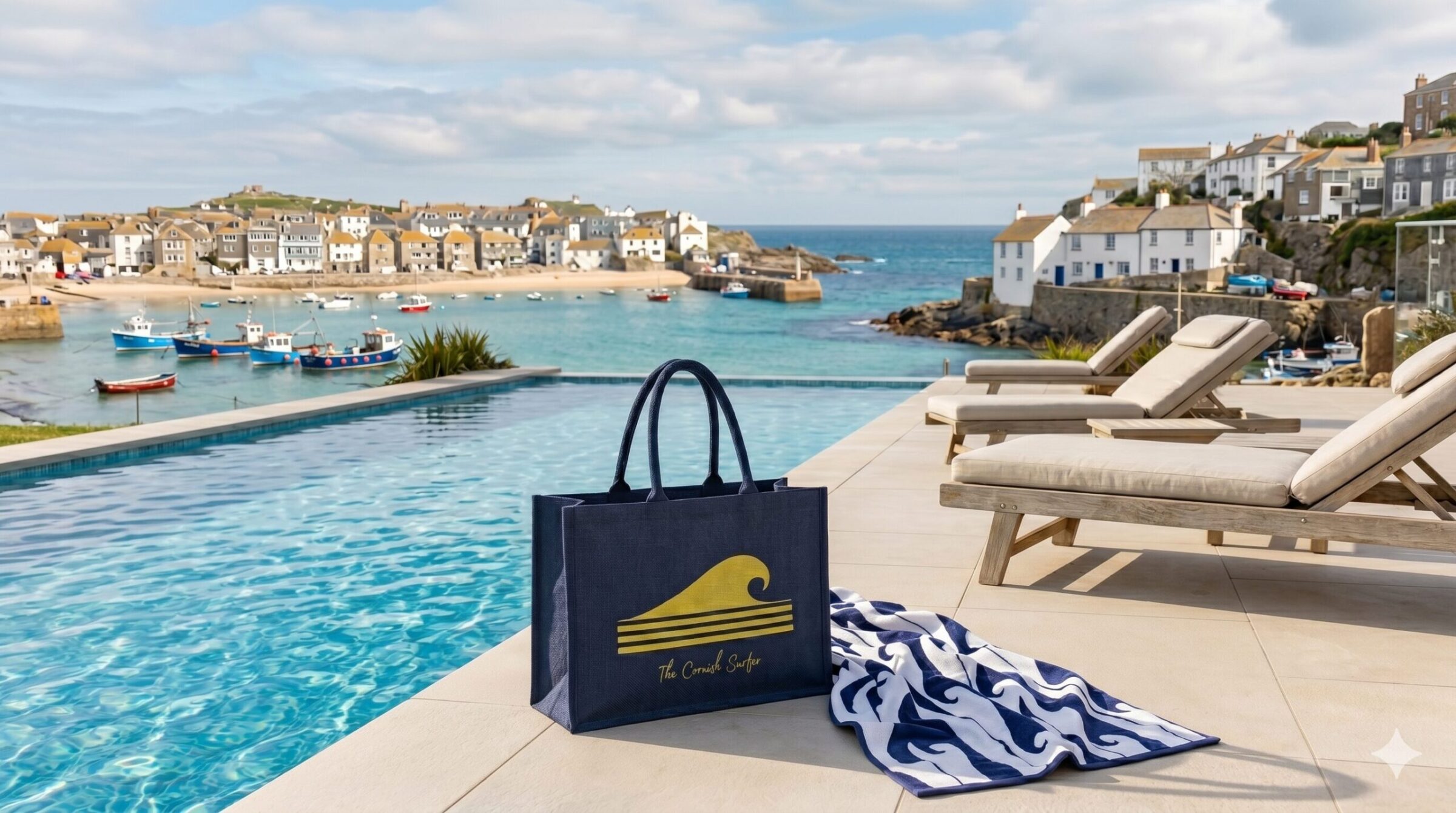 Free Blue and Gold Tote Bag With £50 Spend